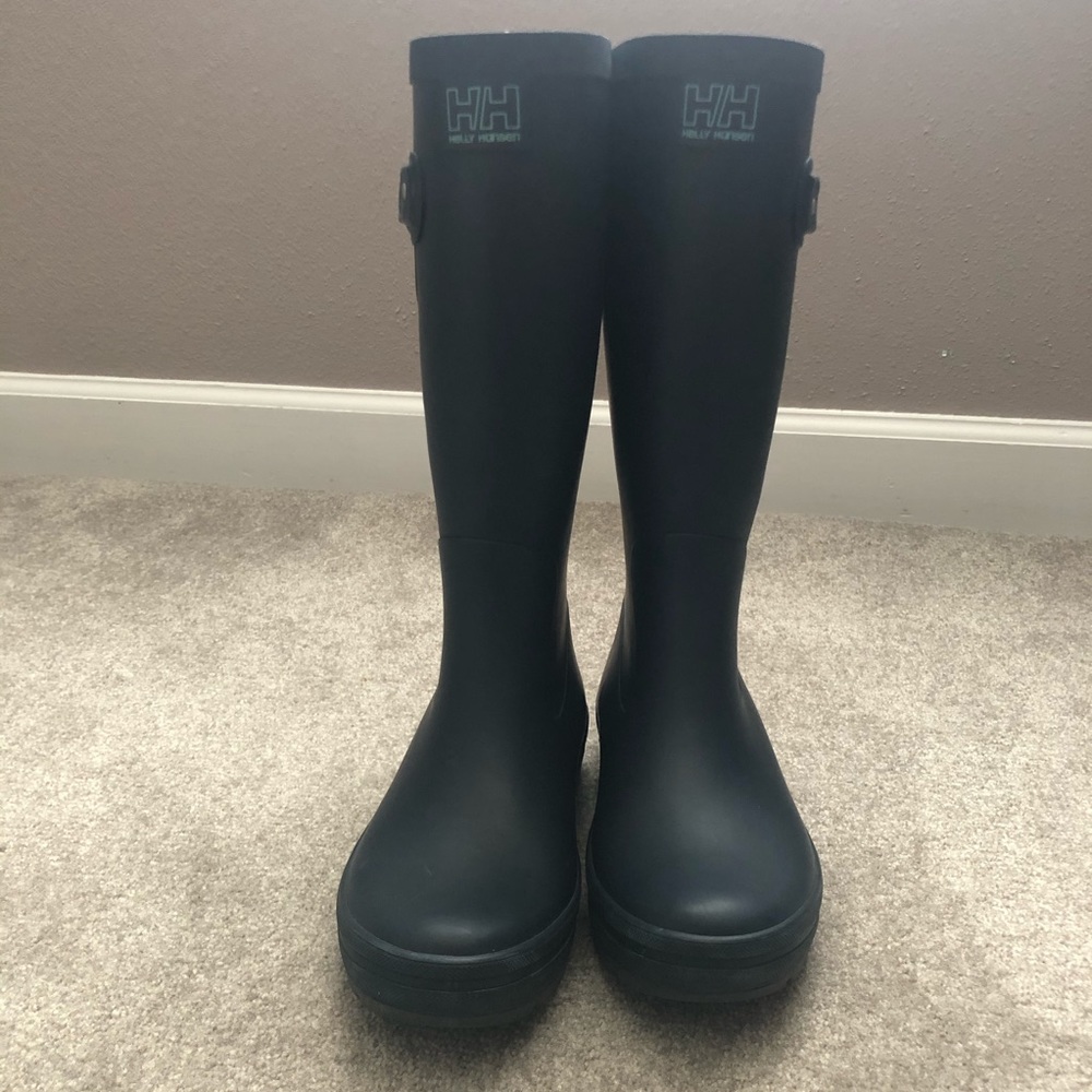 Navy Helly Hansen Rain Boots